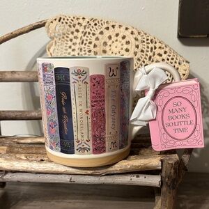 So Many Books So Little Time Classics Book Ceramic Mug NWT